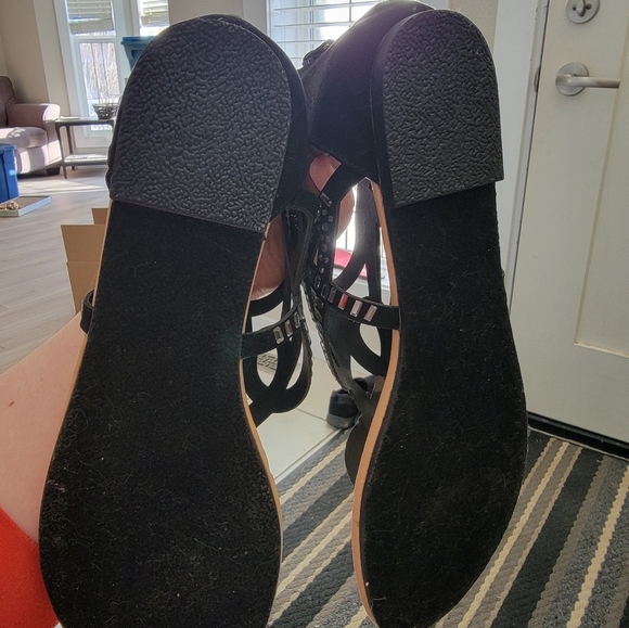 Justfab sandals black size 11 - Picture 5 of 5